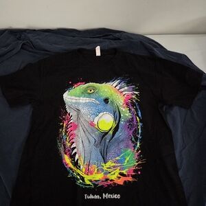 Tulum Mexico Iguana Graphic Shirt